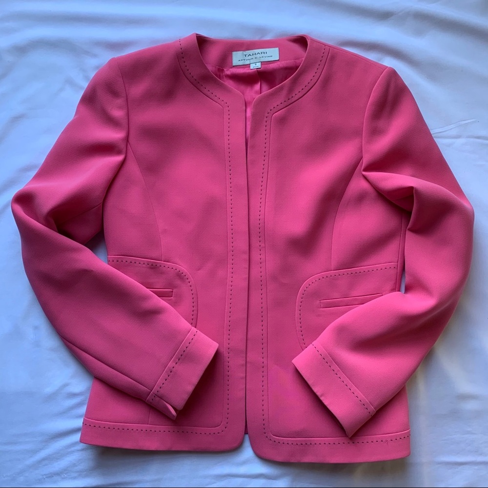 Tahari Women’s Suit Blazer Hot Pink